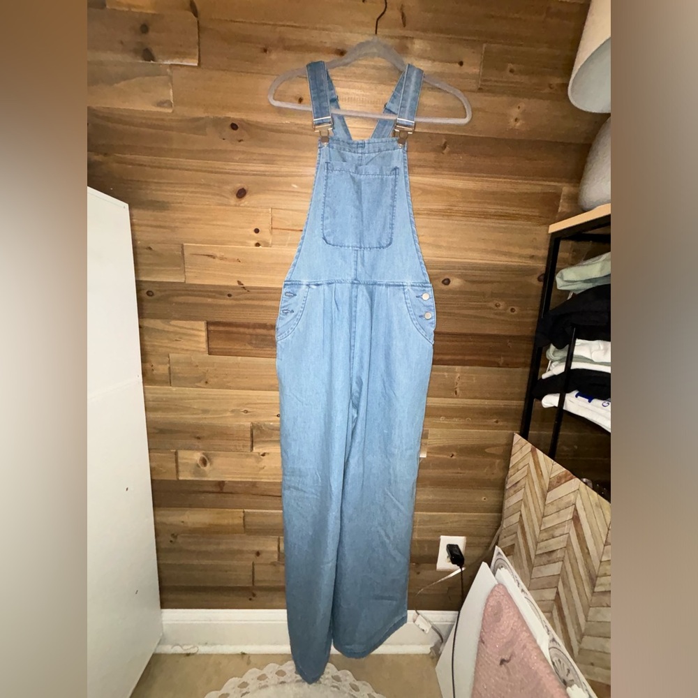 Pink lily Jean overalls